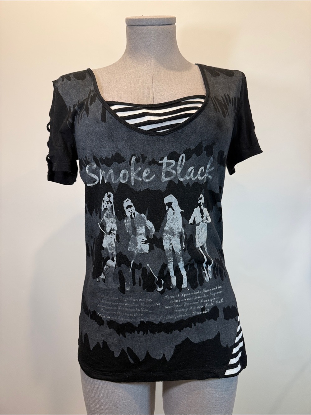 Terra Nostra Layered Graphic Print Top | Size Medium